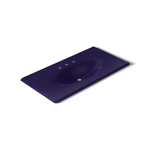 [KOH-3052-8-DGB] Kohler 3052-8-DGB Iron Impressions 43" Enameled Cast Iron Vanity Top Indigo Blue