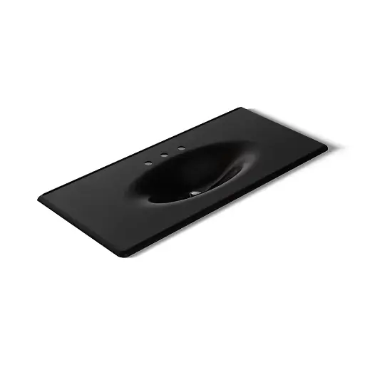 [KOH-3053-8-7] Kohler 3053-8-7 Iron Impressions 49" Enameled Cast Iron Vanity Top Black