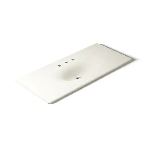 [KOH-3053-8-96] Kohler 3053-8-96 Iron Impressions 49" Enameled Cast Iron Vanity Top Biscuit