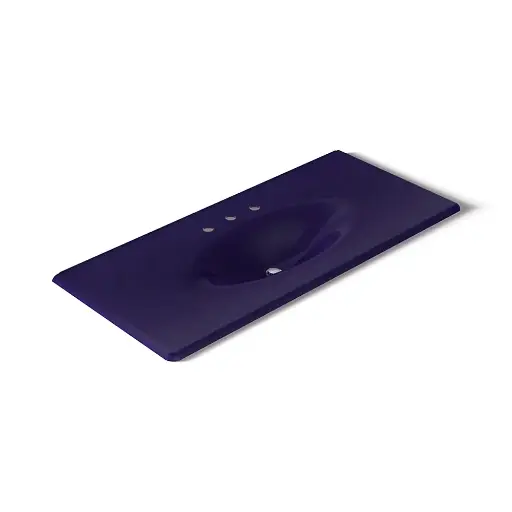 [KOH-3053-8-DGB] Kohler 3053-8-DGB Iron Impressions 49" Enameled Cast Iron Vanity Top Indigo Blue