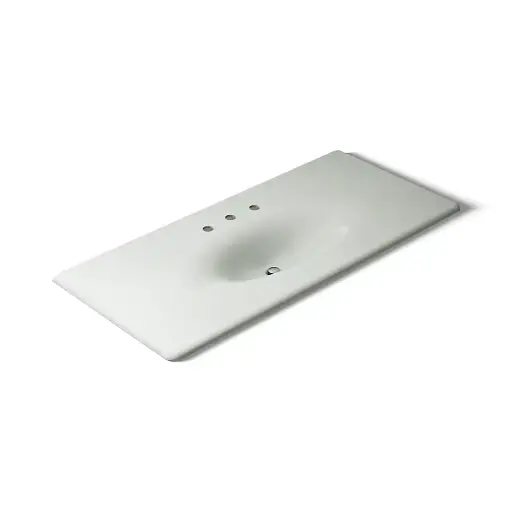 [KOH-3053-8-FF] Kohler 3053-8-FF Iron Impressions 49" Enameled Cast Iron Vanity Top Sea Salt
