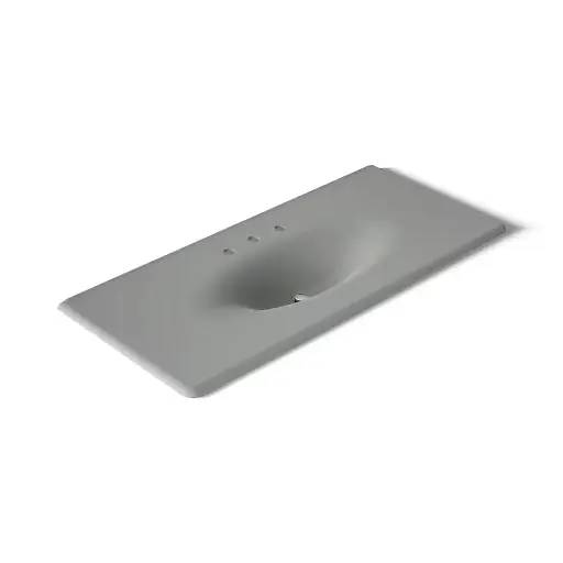 [KOH-3053-8-FT] Kohler 3053-8-FT Iron Impressions 49" Enameled Cast Iron Vanity Top Basalt