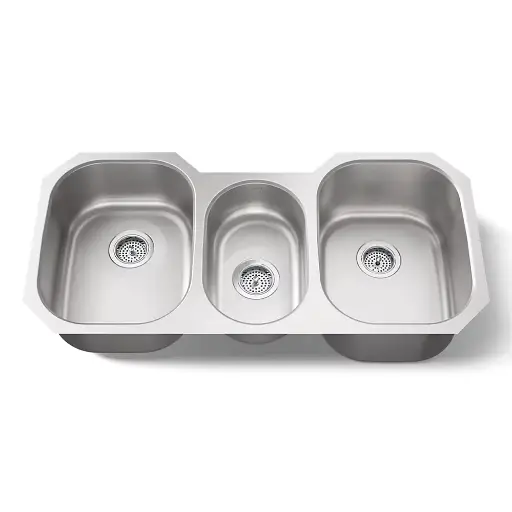 [KOH-3166-NA] Kohler 3166-NA Undertone 41-3/4" Undermount Triple Bowl Kitchen Sink Stainless Steel