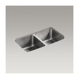 [KOH-3171-NA] Kohler K3171 Undertone 31 x 18 Undermount Double Equal Kitchen Sink - ONE ONLY
