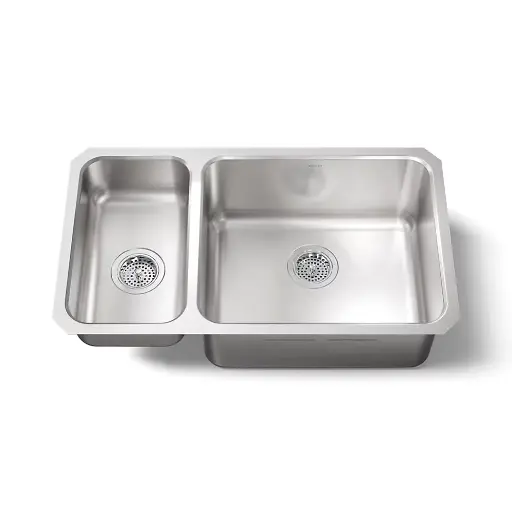 [KOH-3174-L-NA] Kohler 3174-L-NA Undertone 31-1/2" Undermount Double Bowl Kitchen Sink Stainless Steel