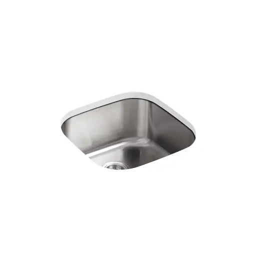 [KOH-3335-NA] Kohler K3335 Undertone 19 x 19 Extra Large Rounded Undermount Single Kitchen Sink