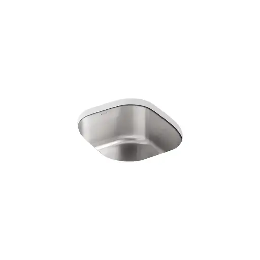 [KOH-3336-NA] Kohler K3336 Undertone 15 x 17 Rounded Undermount Single Bowl Kitchen Sink