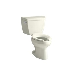 [KOH-3531-T-96] Kohler 3531-T-96 Wellworth Classic Pressure Lite Elongated 1.0 Gpf Toilet With Tank Cover Locks And Left-Hand Trip Lever Less Seat