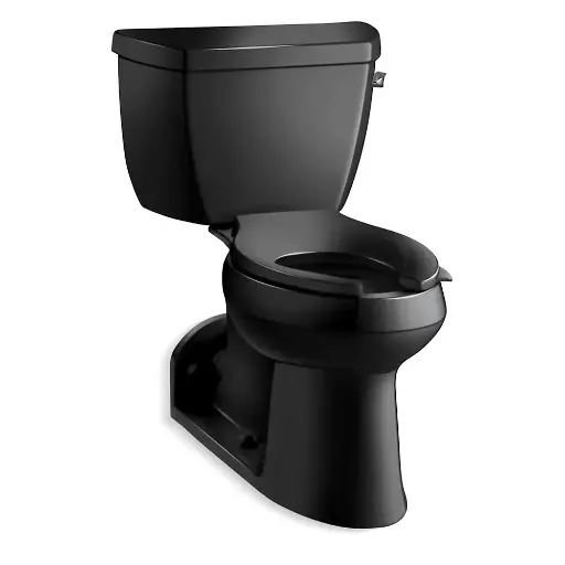 [KOH-3578-RA-7] Kohler 3578-RA-7 Barrington Two Piece Elongated Toilet Black