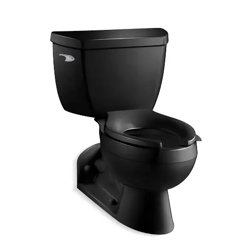 [KOH-3652-7] Kohler 3652-7 Barrington Two Piece Elongated Toilet Black