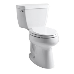[KOH-3658-0] Kohler 3658-0 Highline Classic Comfort Height Two-Piece Elongated 1.28 Gpf Toilet With Class Five Flush Technology And Left-Hand Trip Lever