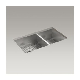 [KOH-3823-3-NA] Kohler K3823 Vault 33 x 22 Double Kitchen Sink 4 Faucet Holes