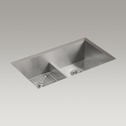 [KOH-3838-1-NA] Kohler 3838-1-NA Vault Smart Divide 33 x 22 Undermount Double Kitchen Sink