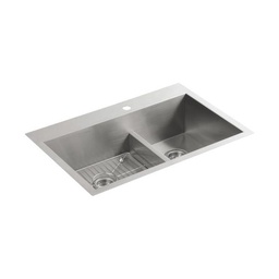 [KOH-3839-1-NA] Kohler 3839-1-NA Vault 33 x 22 Undermount Double Kitchen Sink