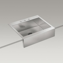 [KOH-3935-3-NA] Kohler 3935-3-NA Vault 29 x 24 Topmount Single Kitchen Sink With Apron