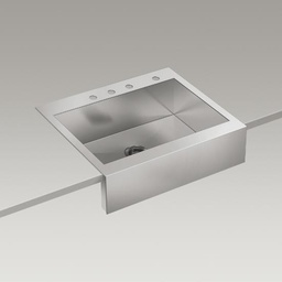 [KOH-3935-4-NA] Kohler 3935-4-NA Vault 29 x 24 Topmount Single Kitchen Sink With Apron