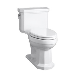 [KOH-3940-0] Kohler 3940-0 Kathryn Comfort Height One-Piece Compact Elongated 1.28 Gpf Toilet With Aquapiston Flush Technology And Concealed Trapway