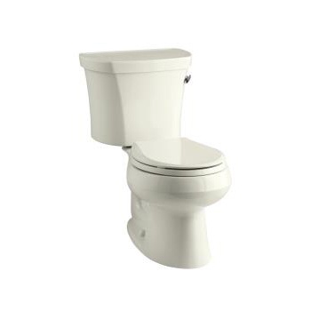 [KOH-3947-RA-96] Kohler 3947-RA-96 Wellworth Two-Piece Round-Front 1.28 GPF Toilet With Right-Hand Trip Lever