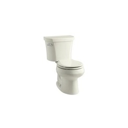 [KOH-3947-UT-96] Kohler 3947-UT-96 Wellworth Two-Piece Round-Front 1.28 Gpf Toilet With Class Five Flush Technology Left-Hand Trip Lever Insuliner Tank Liner And Tank Cover Locks
