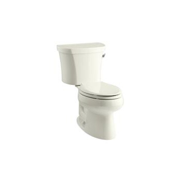 [KOH-3948-RA-96] Kohler 3948-RA-96 Wellworth Two-Piece Elongated 1.28 GPF Toilet With Right-Hand Trip Lever