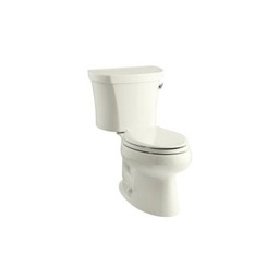 [KOH-3948-RZ-96] Kohler 3948-RZ-96 Wellworth Two-Piece Elongated 1.28 Gpf Toilet With Class Five Flush Technology Right-Hand Trip Lever Insuliner Tank Liner And Tank Cover Locks