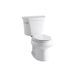 [KOH-3997-T-0] Kohler 3997-T-0 Wellworth Two-Piece Round-Front 1.28 Gpf Toilet With Class Five Flush Technology Left-Hand Trip Lever And Tank Cover Locks