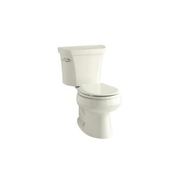[KOH-3997-T-96] Kohler 3997-T-96 Wellworth Two-Piece Round-Front 1.28 Gpf Toilet With Class Five Flush Technology Left-Hand Trip Lever And Tank Cover Locks