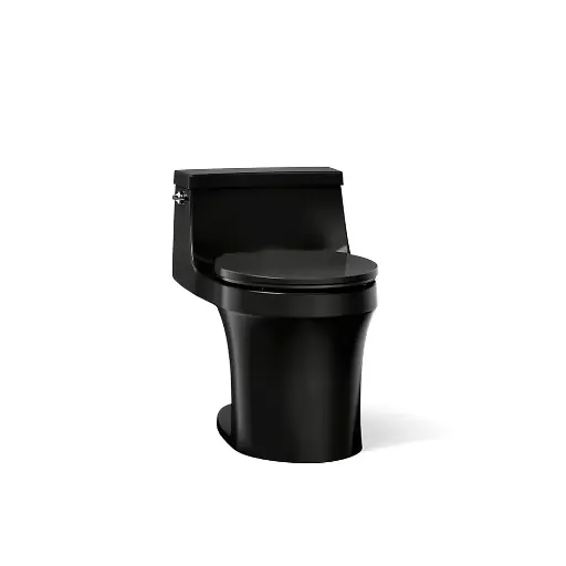 [KOH-4007-7] Kohler 4007-7 San Souci One Piece Round Front Toilet Black
