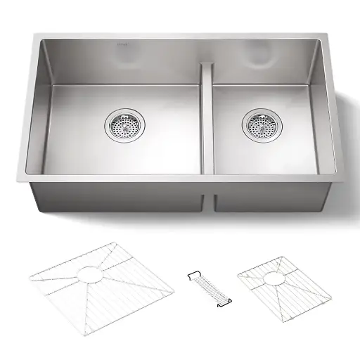 [KOH-5284-NA] Kohler 5284-NA Strive 32 x 18 Smart Divide Undermount Double Kitchen Sink