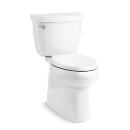 [KOH-5310-0] Kohler 5310-0 Cimarron Comfort Height Two-Piece Elongated 1.28 Toilet With Skirted Trapway And Left-Hand Trip Lever