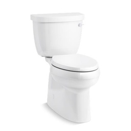 [KOH-5310-RA-0] Kohler 5310-RA-0 Cimarron Comfort Height Two-Piece Elongated 1.28 Gpf Toilet With Skirted Trapway And Right-Hand Trip Lever