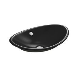 [KOH-5403-P5-7] Kohler 5403-P5-7 Iron Plains Wading Pool Oval Bathroom Sink With Iron Black Painted Underside