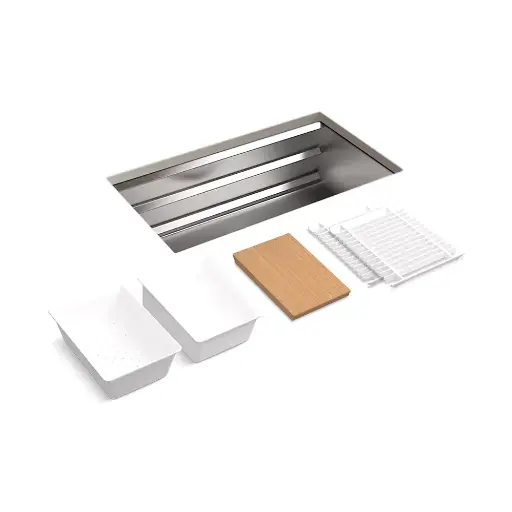 [KOH-5540-NA] Kohler 5540-NA Prolific 33" Single Bowl Workstation Sink Stainless Steel