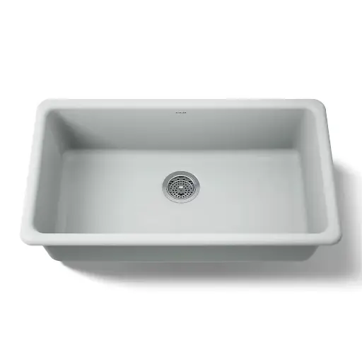 [KOH-5707-95] Kohler 5707-95 Iron Tones 33" Single Bowl Kitchen Sink Ice Grey
