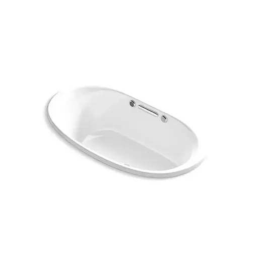 [KOH-5714-GHW-0] Kohler 5714-GHW-0 Underscore 59-3/4" x 35-3/4" Drop-in Heated Bath White