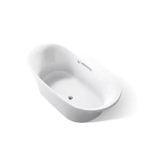 [KOH-5715-W1-95] Kohler 5715-W1-95 Underscore 65-1/2" x 35-3/4" Drop-in Heated Bath Ice Grey