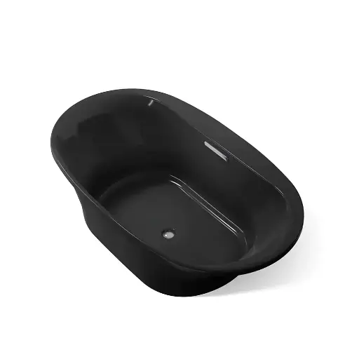 [KOH-5717-7] Kohler 5717-7 Underscore 71-1/2" x 41-1/2" Drop-in Bath Black