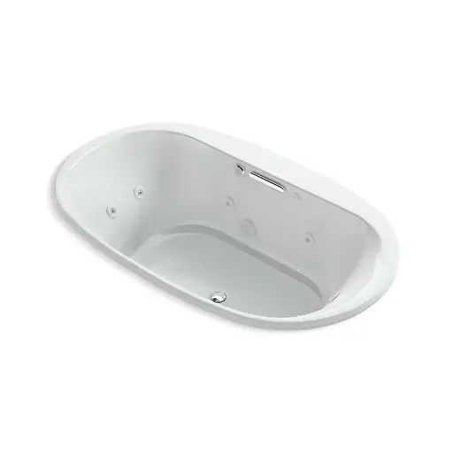 [KOH-5718-XHGH-95] Kohler 5718-XHGH-95 Underscore 71-1/2" x 41-1/2" Drop-in Heated Whirlpool Bath Ice Grey