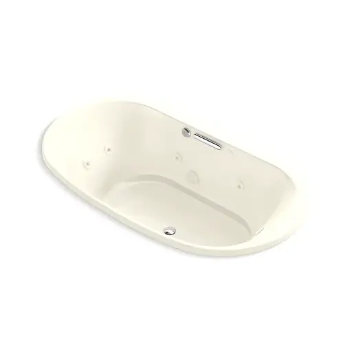 [KOH-5718-XHGH-96] Kohler 5718-XHGH-96 Underscore 71-1/2" x 41-1/2" Drop-in Heated Whirlpool Bath Biscuit