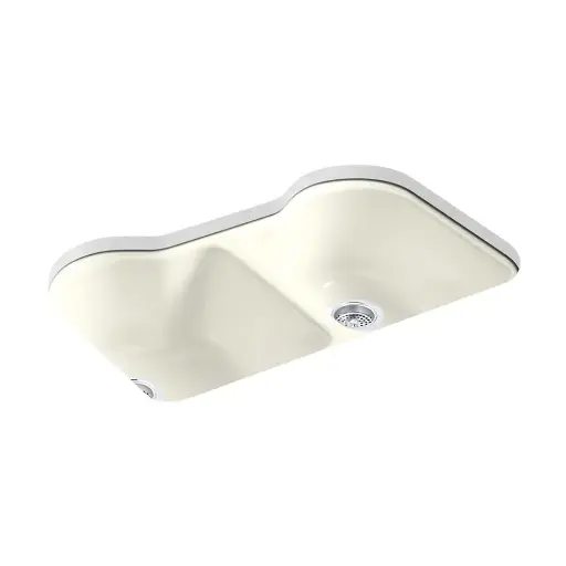 [KOH-5818-5U-96] Kohler 5818-5U-96 Hartland 33" Undermount Double Bowl Kitchen Sink Biscuit