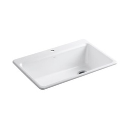 [KOH-5871-1A2-0] Kohler 5871-1A2-0 Riverby 33 X 22 X 9-5/8 Top-Mount Single-Bowl Kitchen Sink With Accessories