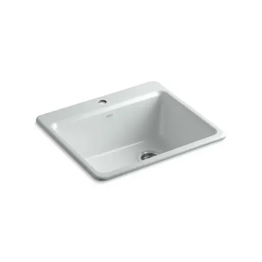 [KOH-5872-1A1-95] Kohler 5872-1A1-95 Riverby 25" Top Mount Single Bowl Kitchen Sink Ice Grey