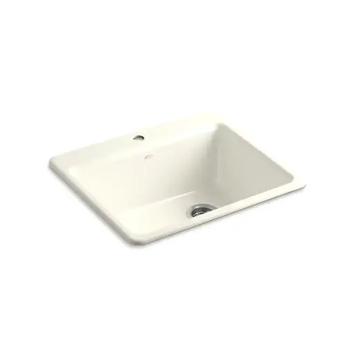 [KOH-5872-1A1-96] Kohler 5872-1A1-96 Riverby 25" Top Mount Single Bowl Kitchen Sink Biscuit