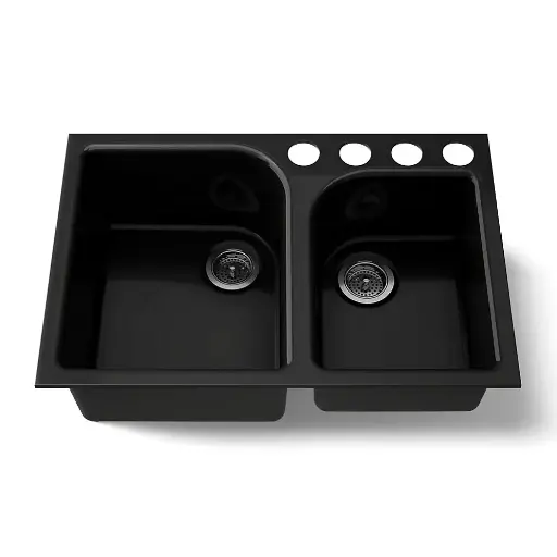 [KOH-5931-4U-7] Kohler 5931-4U-7 Executive Chef 33" Undermount Kitchen Sink Black