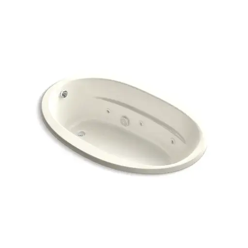 [KOH-6347-CB-96] Kohler 6347-CB-96 Sunward 66" x 42" Drop-in Whirlpool Bath Biscuit