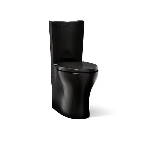 [KOH-6355-7] Kohler 6355-7 Persuade Curv Two Piece Elongated Dual Flush Toilet Black