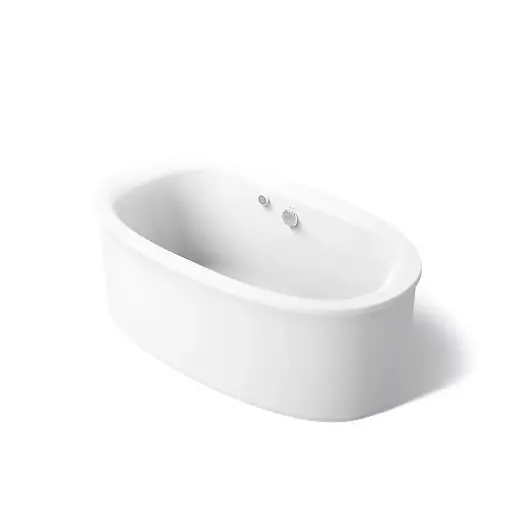 [KOH-6368-W1-0] Kohler 6368-W1-0 Sunstruck 65-1/2" x 35-1/2" Freestanding Heated Bath White