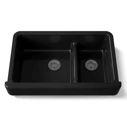[KOH-6426-7] Kohler 6426-7 Whitehaven 35-1/2" Undermount Farmhouse Kitchen Sink Black