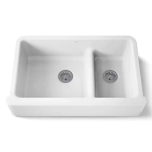 [KOH-6427-0] Kohler 6427-0 Whitehaven 35-3/4" Undermount Farmhouse Kitchen Sink White