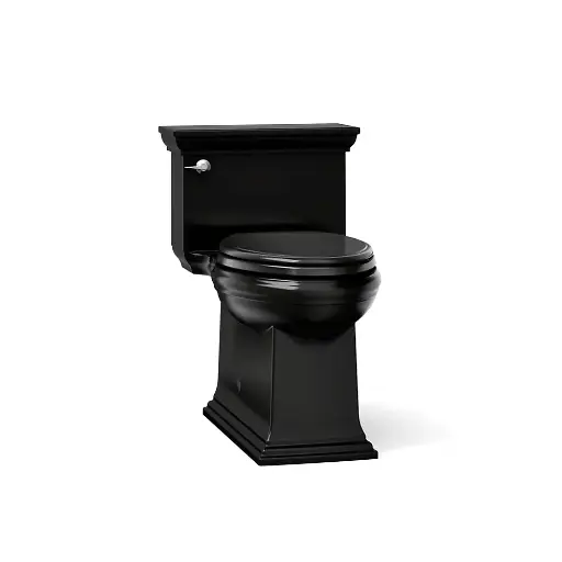 [KOH-6428-7] Kohler 6428-7 Memoirs Stately One Piece Compact Elongated Toilet Black